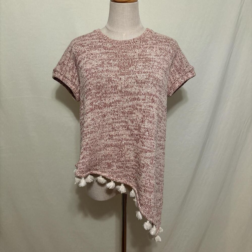 asymmetrical short sleeve top